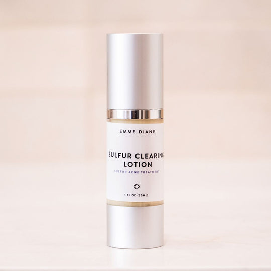 Sulfur Clearing Lotion Acne Treatment Emme Diane 